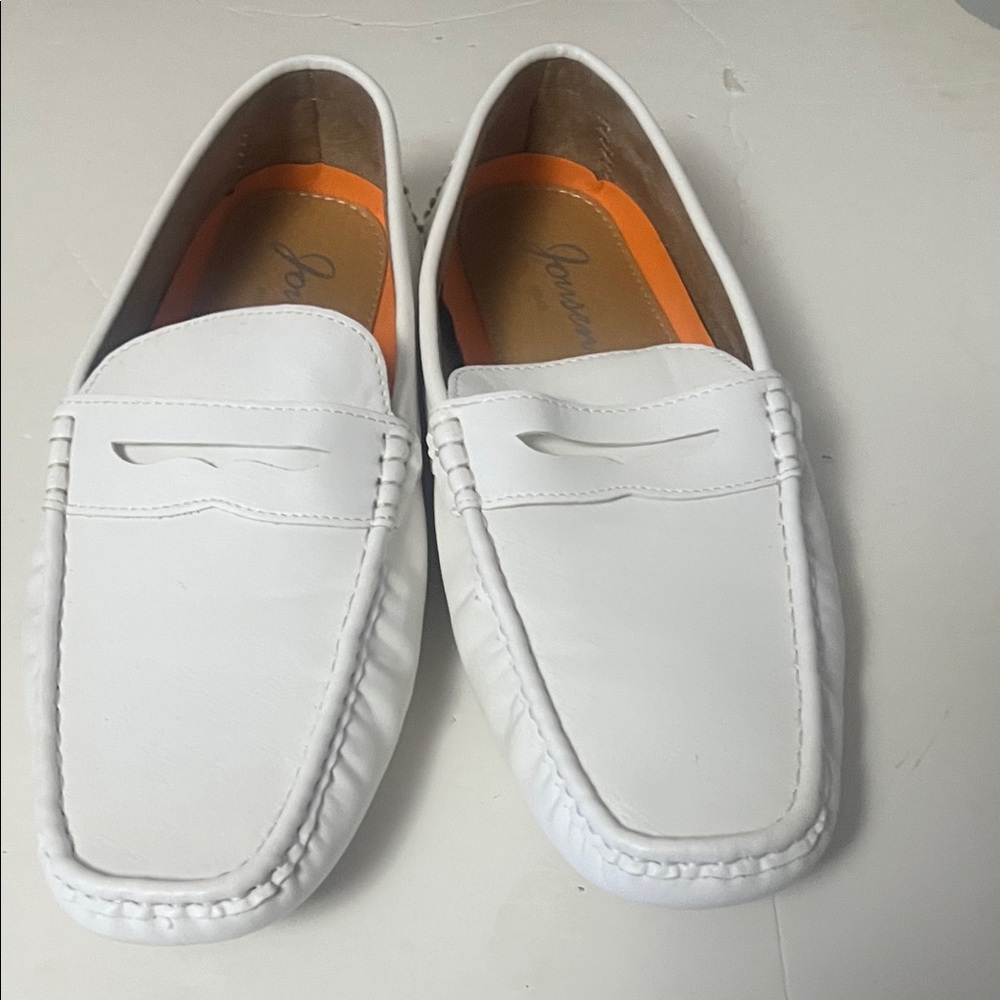 JOUSEN MILAN WHITE‎ LOAFERS SIZE 11